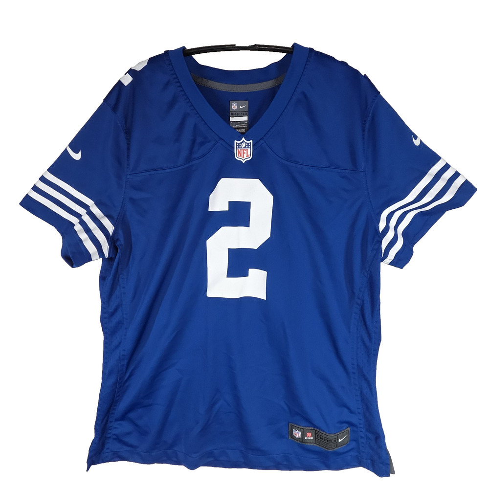Vtg Nike Jersey Mens Sz XL Blue Indianapolis Coltz Carson Wentz #2 Football NFL